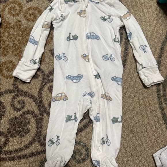 Carter's White One Piece with Vehicle Print - Picture 1 of 3